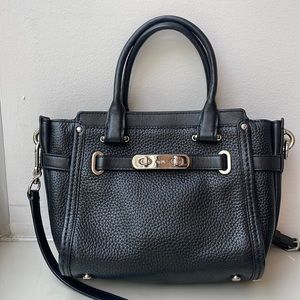 Coach Black Crossbody Leather Bag